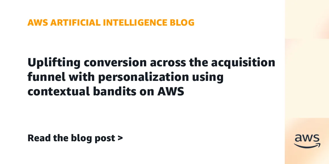 Amazon Payments tested contextual bandits to lift funnel conversion