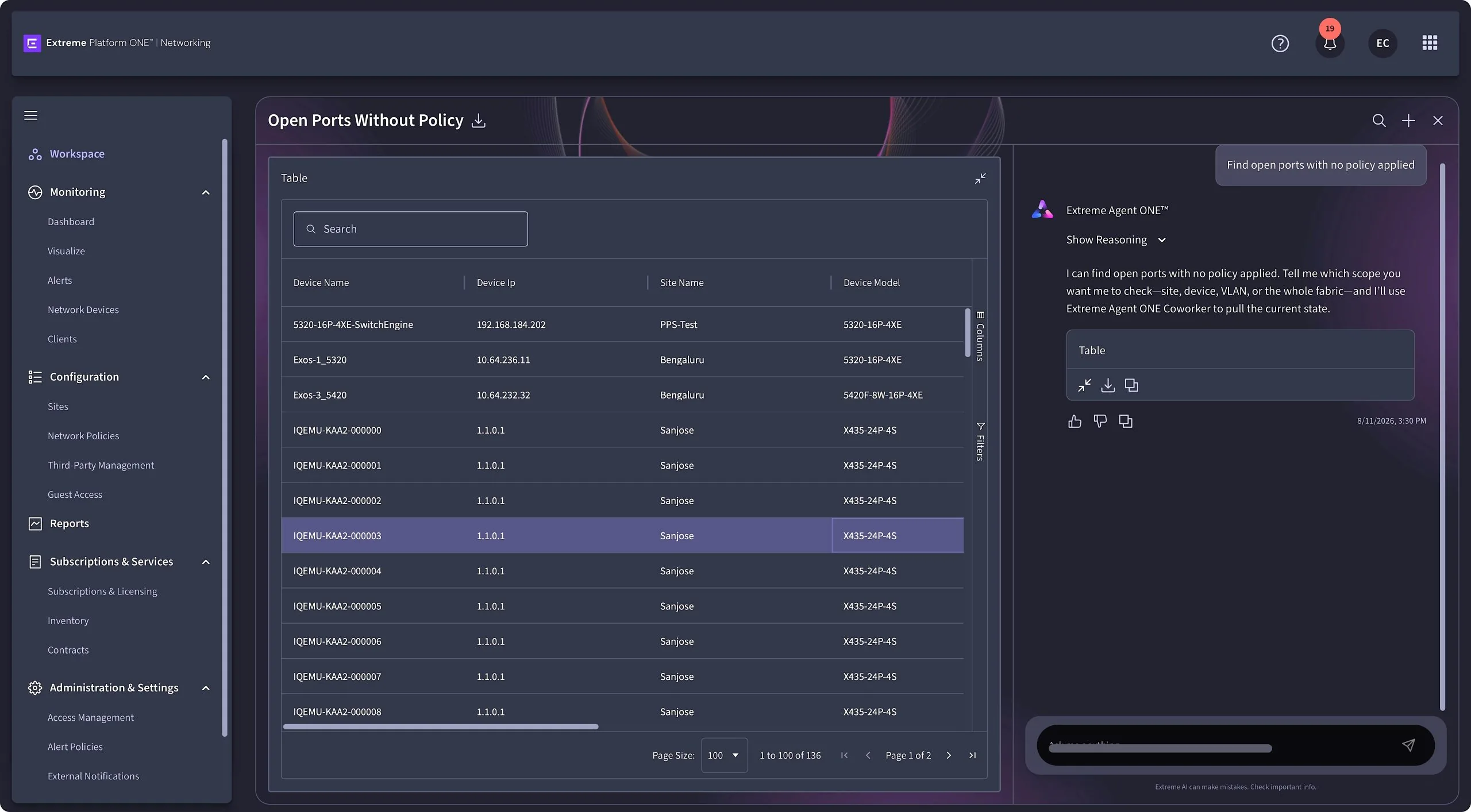 Extreme Networks представила Agent ONE Coworker, чтобы перевести ИИ-сети от дашбордов к ответам