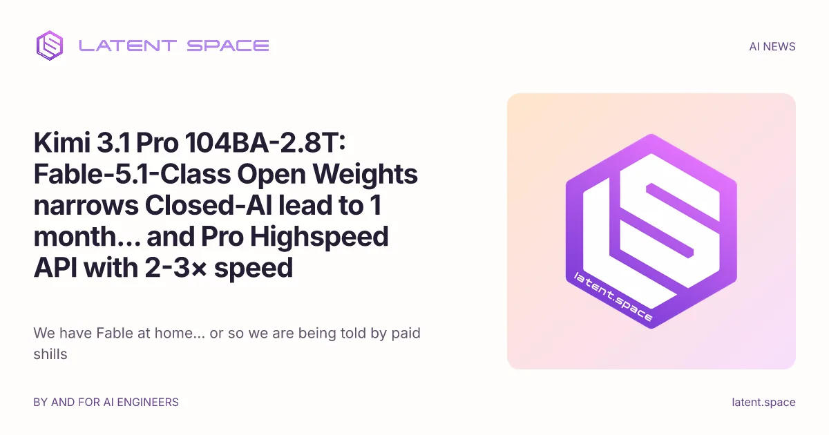 Kimi K3.1 Pro обошла Fable 5.1, веса откроют 4 ноября